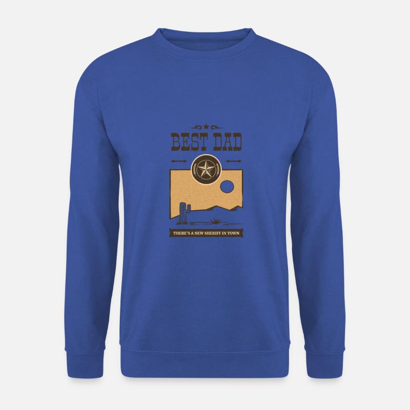 Best Dad Vatertag Geschenk Western - Unisex Pullover - Royalblau