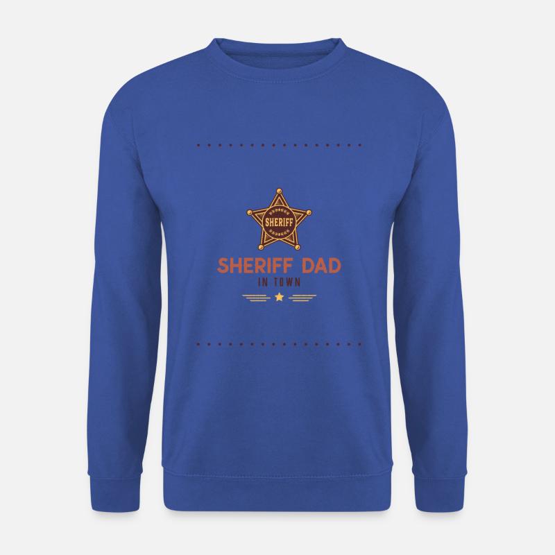 Sheriff Dad Vatertag Geschenk - Unisex Pullover - Royalblau