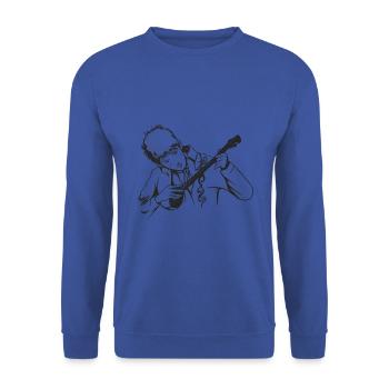 Dombra Musiker Dombra Spieler - Unisex Pullover - Royalblau - Vorne - Alina (178cm) & Michal (187cm)