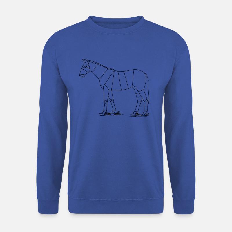 Pferd Cowboy Reiten Geometrie - Unisex Pullover - Royalblau