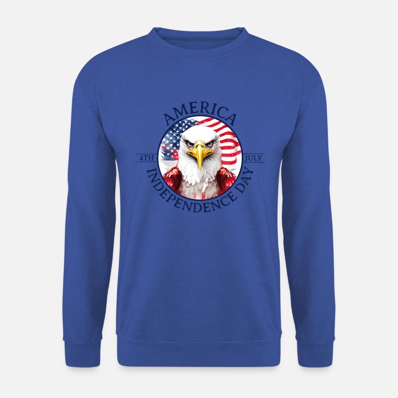 A eagle - Americans Independence Day - Unisex Sweatshirt - royal blue