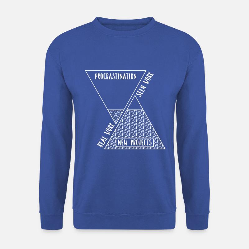 Procrastination Work - Unisex Pullover - Royalblau