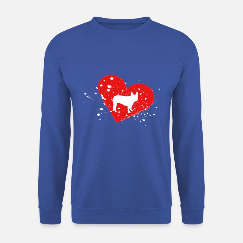 Frenchie, Bully, französische Bulldogge, Geschenk - Unisex Pullover - Royalblau