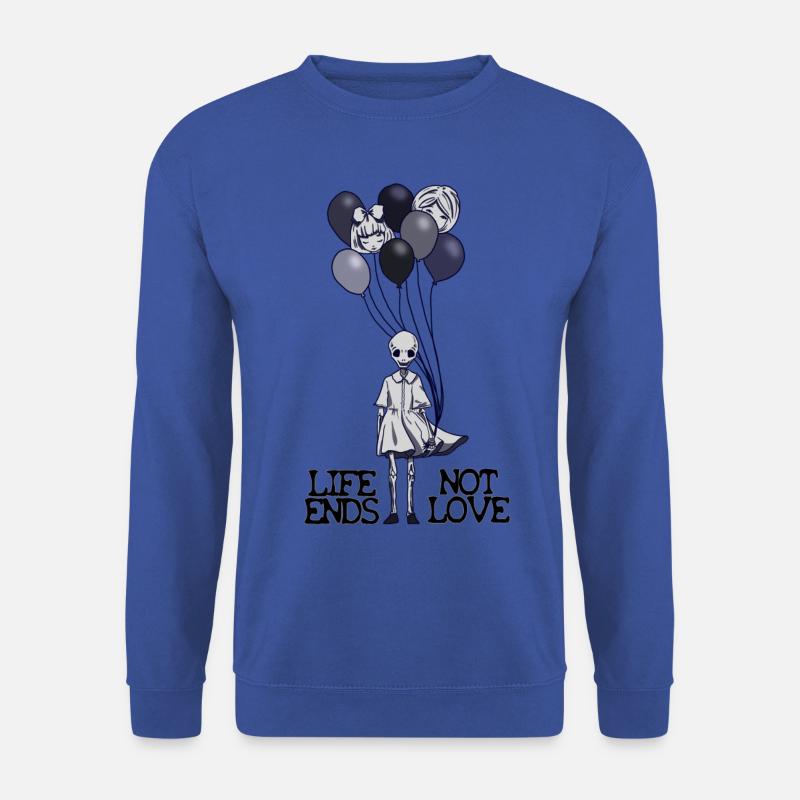 Life ends, not love - Mangoon - Unisex Pullover - Royalblau