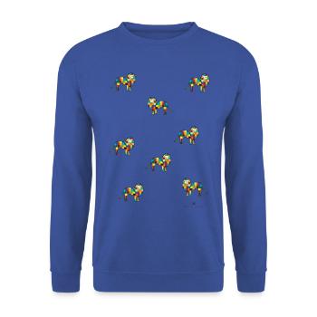 Fort comme un lion - Les gardiens d'Orbis - Sweat-shirt Unisexe - bleu royal - Devant - Alina (178cm) & Michal (187cm)