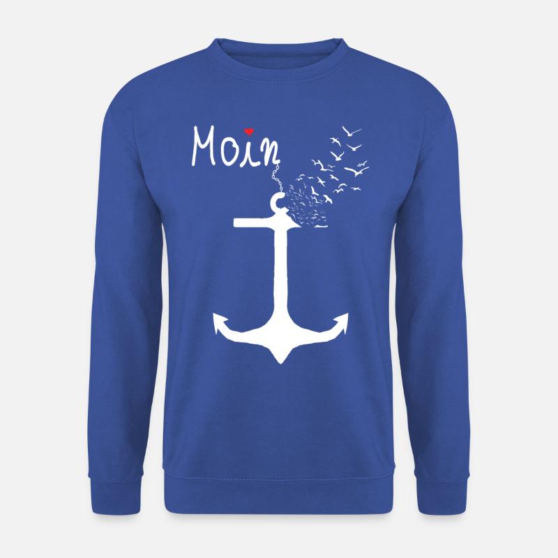 Moin Begrüßung Norddeutschland Küste Norden - Unisex Pullover - Royalblau