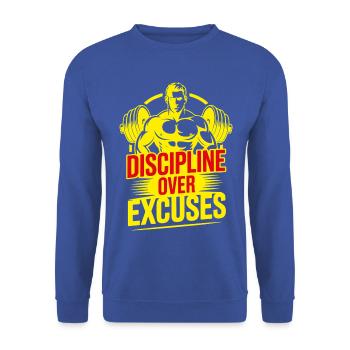 Tun - Unisex Pullover - Royalblau - Vorne - Alina (178cm) & Michal (187cm)