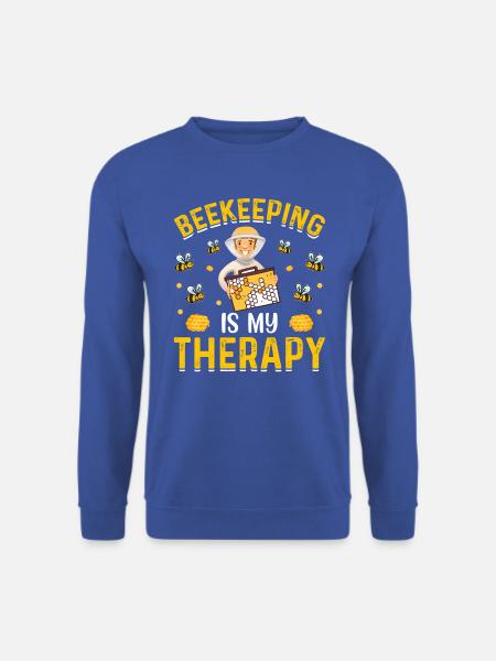 Bienen Biene Imker Imkerin Honig Sprüche Spruch - Unisex sweater - kongeblå