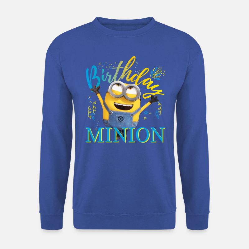 Minions Birthday Minion Mit Konfetti - Unisex Pullover - Royalblau