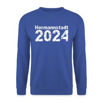 Hermannstadt 2024 - Unisex Pullover - Royalblau - Vorne - Alina (178cm) & Michal (187cm)