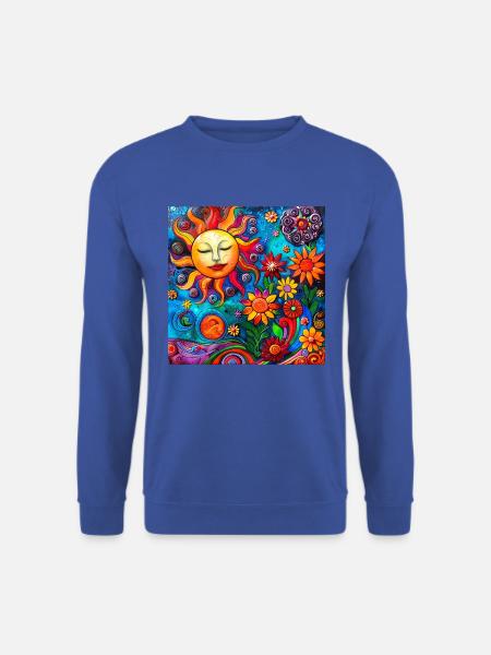 Tolles Sonnenmotiv - Unisex Pullover - Royalblau