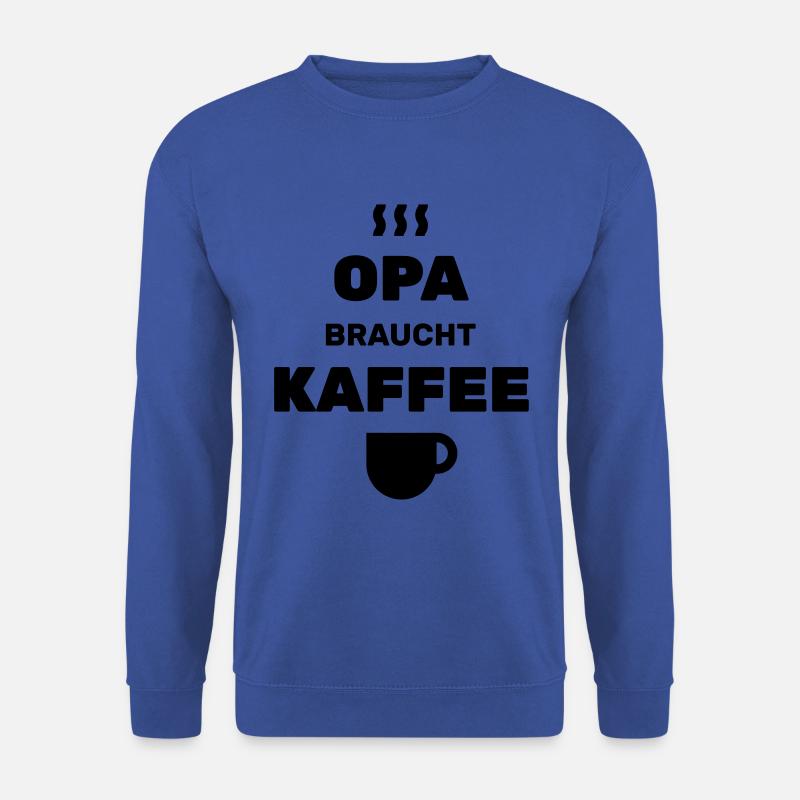 Grandpa needs coffee - Unisex Sweatshirt - royal blue