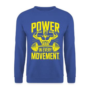 PieM - Unisex Pullover - Royalblau - Vorne - Alina (178cm) & Michal (187cm)