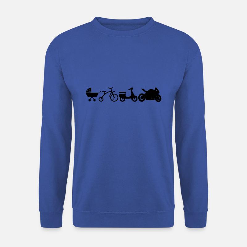 Motorcycle Evolution - Unisex Sweatshirt - royal blue