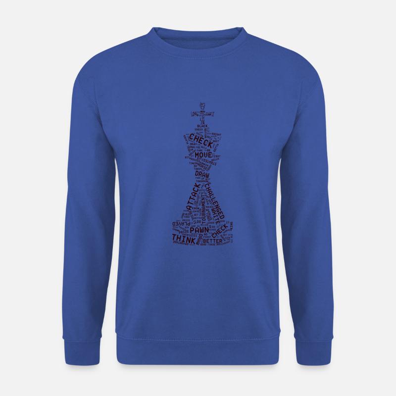 échecs - Sweat-shirt Unisexe - bleu royal
