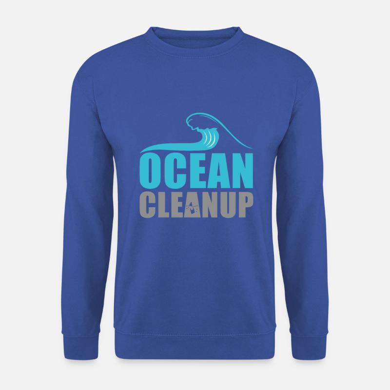 Ocean CleanUp - Unisex Pullover - Royalblau