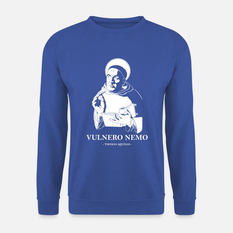 Citation de Vulnero Nemo catholique Saint Thomas d'Aquin - Sweat-shirt Unisexe - bleu royal