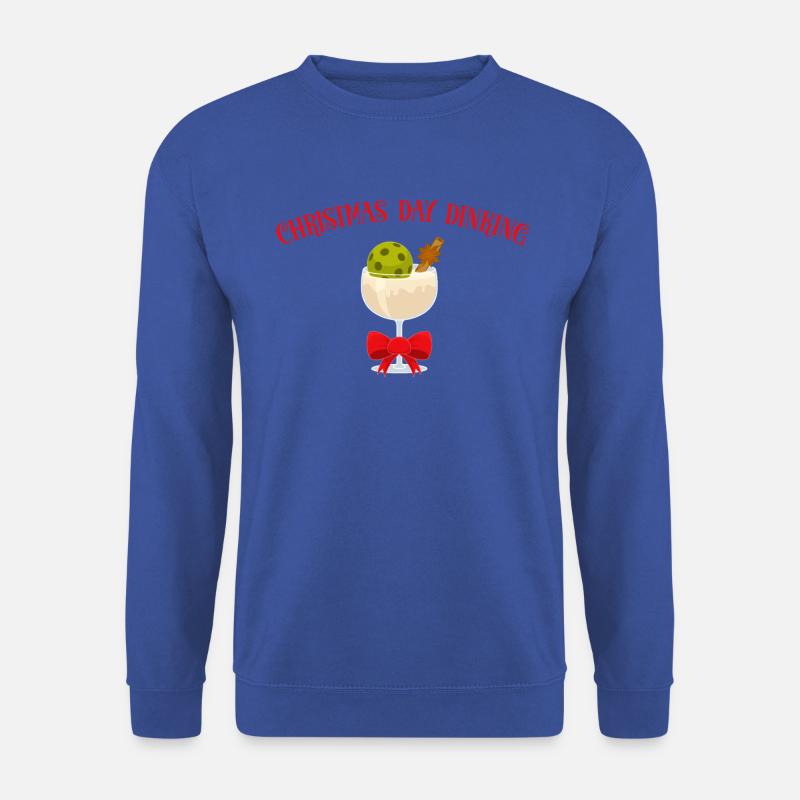 Tag Dinking Eierlikör Glas Pickleball Weihnachten - Unisex Pullover - Royalblau