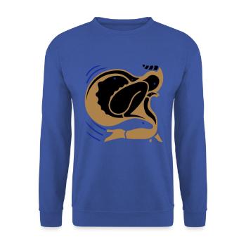 Un animal en moi. L’ombre et la lumière du monde intérieur - Sweat-shirt Unisexe - bleu royal - Devant - Alina (178cm) & Michal (187cm)