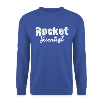 Rocket Scientist - Unisex Pullover - Royalblau - Vorne - Alina (178cm) & Michal (187cm)