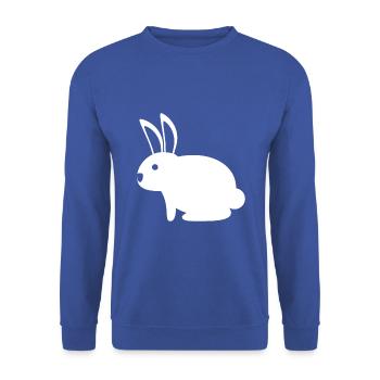 Lapin Lapin De Pâques Lapin Enfant Bébé - Sweat-shirt Unisexe - bleu royal - Devant - Alina (178cm) & Michal (187cm)