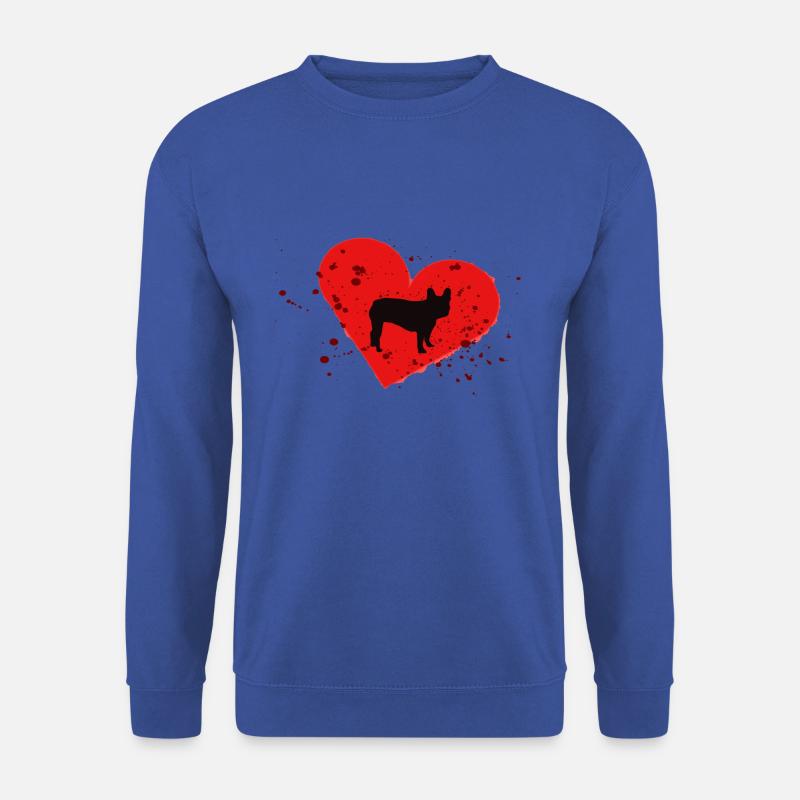 Frenchie, Bully, französische Bulldogge, Geschenk - Unisex Pullover - Royalblau