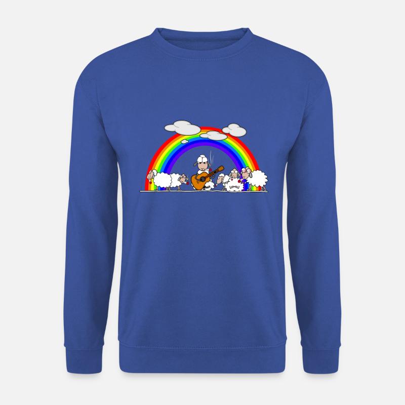 kiffende Schafe - Unisex Pullover - Royalblau
