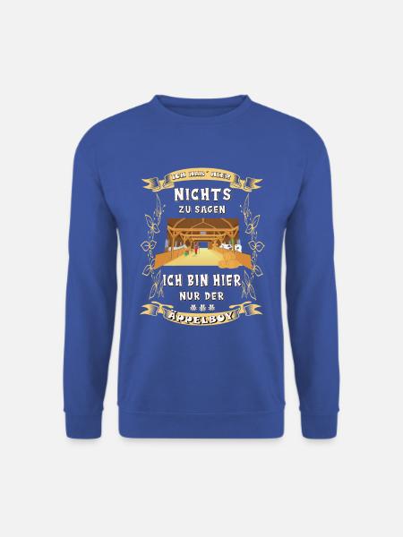 Stall Pferd Äppelboy Spruch Reiten - Unisex Pullover - Royalblau