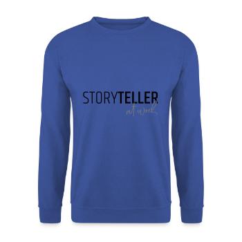 Storyteller at work - Unisex Sweatshirt - royal blue - Front - Alina (178cm) & Michal (187cm)