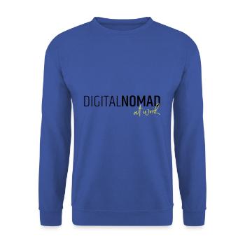 Digital nomad at work - Unisex Sweatshirt - royal blue - Front - Alina (178cm) & Michal (187cm)