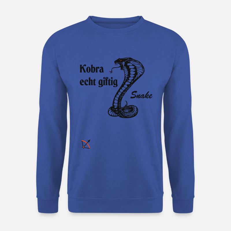 Schlange Kobra - Unisex Pullover - Royalblau