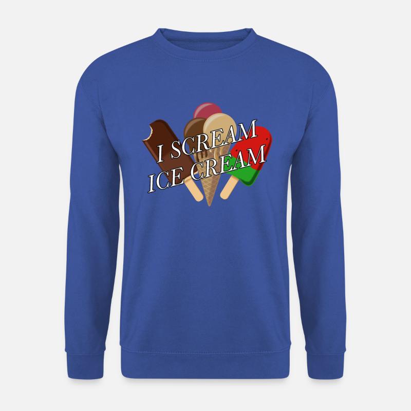Lustiger Spruch mit Eiscreme und Eis - Unisex Pullover - Royalblau