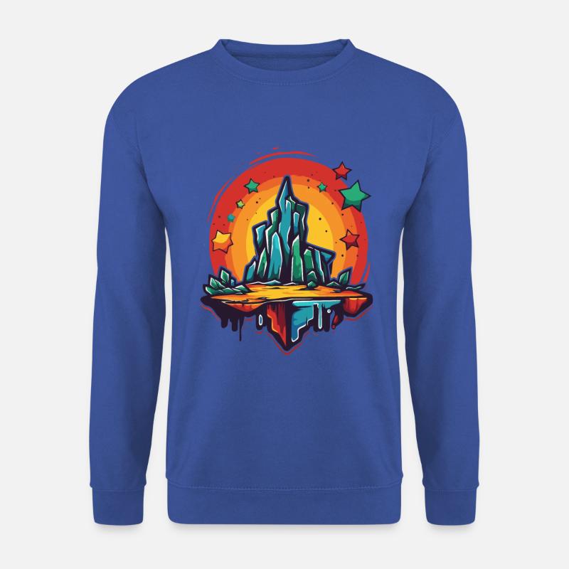 Wunderbare Berge und Sterne - Unisex Pullover - Royalblau