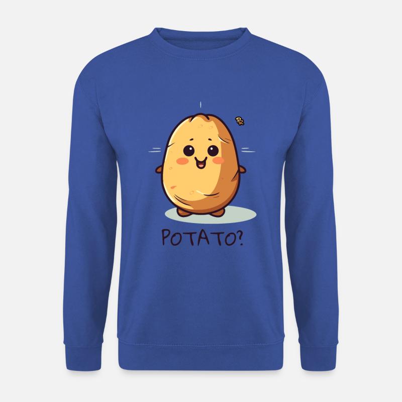 Niedliche Cartoon-Kartoffel - Unisex Pullover - Royalblau