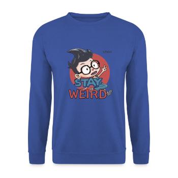 Reste étrange, coquin intelligent - Sweat-shirt Unisexe - bleu royal - Devant - Alina (178cm) & Michal (187cm)