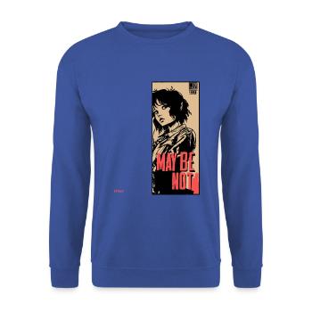 Anime Poster Girl, peut-être pas - Sweat-shirt Unisexe - bleu royal - Devant - Alina (178cm) & Michal (187cm)