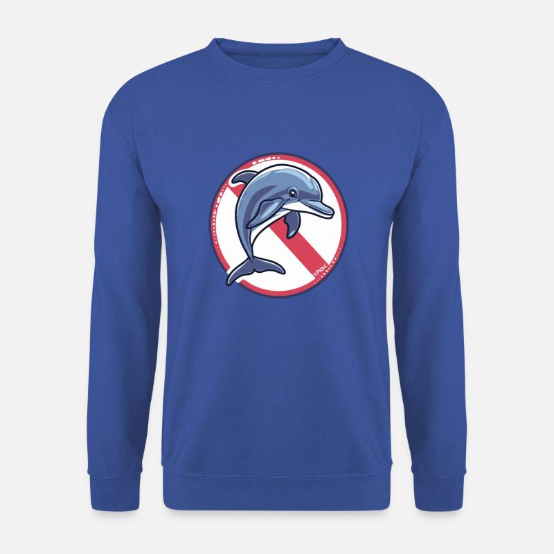 Dolphins forbidden: Dolphin - Unisex Sweatshirt - royal blue
