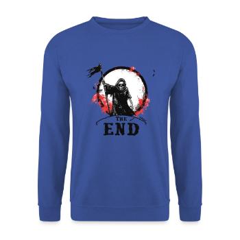 La fin de la Faucheuse - Sweat-shirt Unisexe - bleu royal - Devant - Alina (178cm) & Michal (187cm)