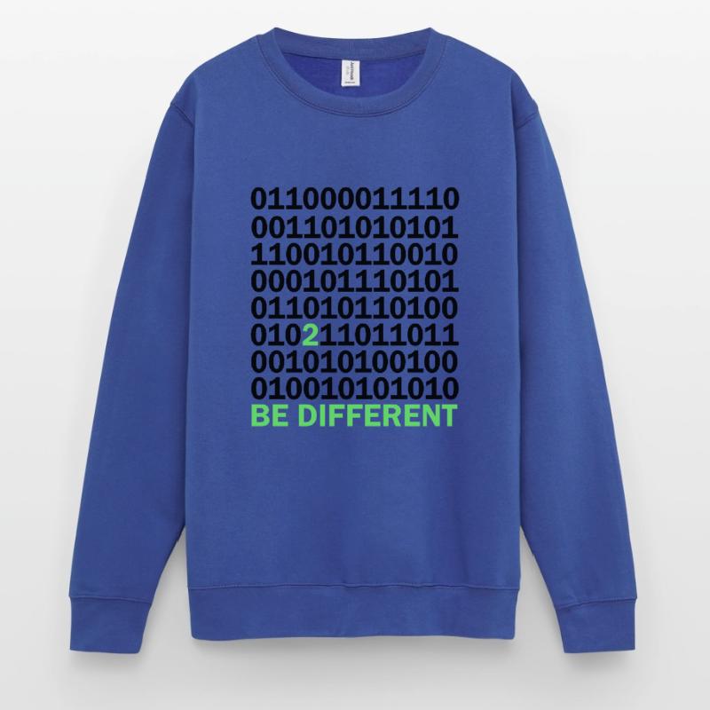 Cadeau Be Different Binary Code Nerd Sweat-shirt Unisexe