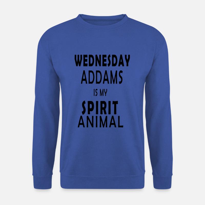 Mittwoch Addams ist mein Geistestier - Unisex Pullover - Royalblau