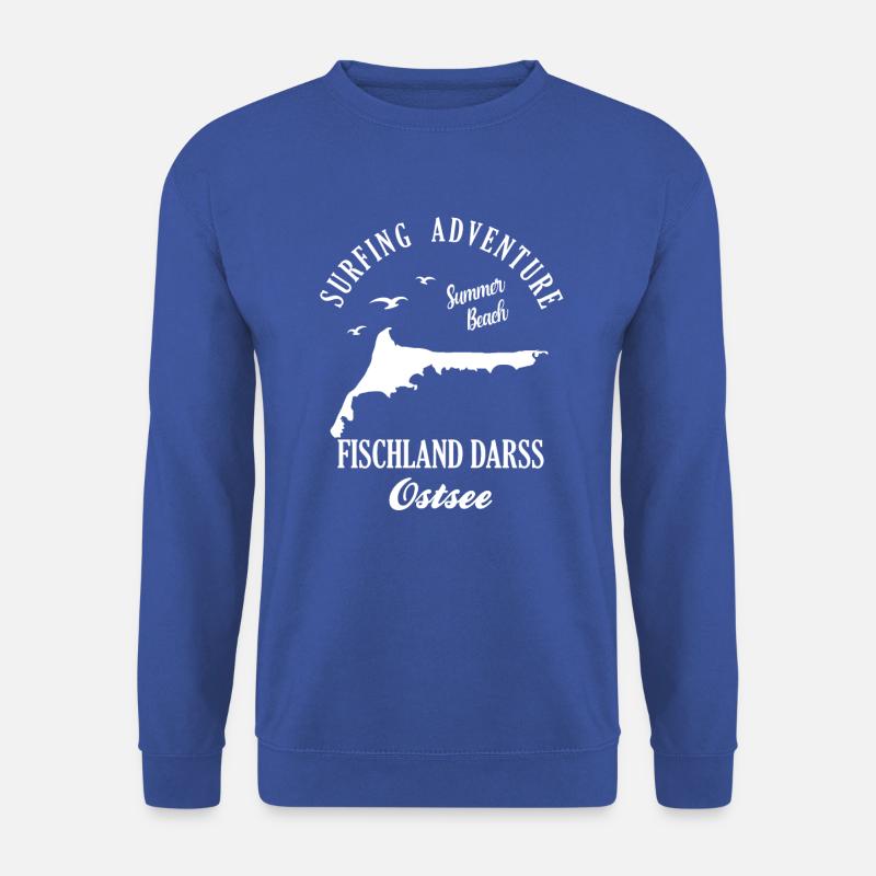 Fischland Darss Ostsee Surfen - Unisex Pullover - Royalblau