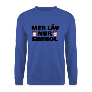 Kölsch - Unisex Pullover - Royalblau - Vorne - Alina (178cm) & Michal (187cm)
