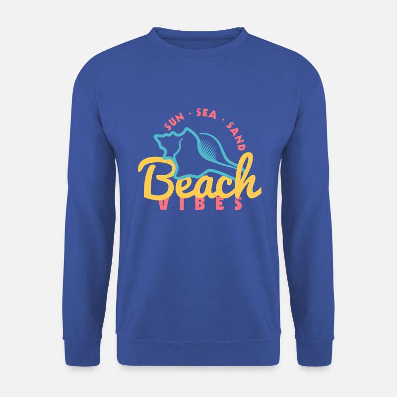 Vibrations de la plage - Sweat-shirt Unisexe - bleu royal