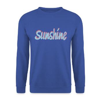 Sunshine - Unisex Pullover - Royalblau - Vorne - Alina (178cm) & Michal (187cm)