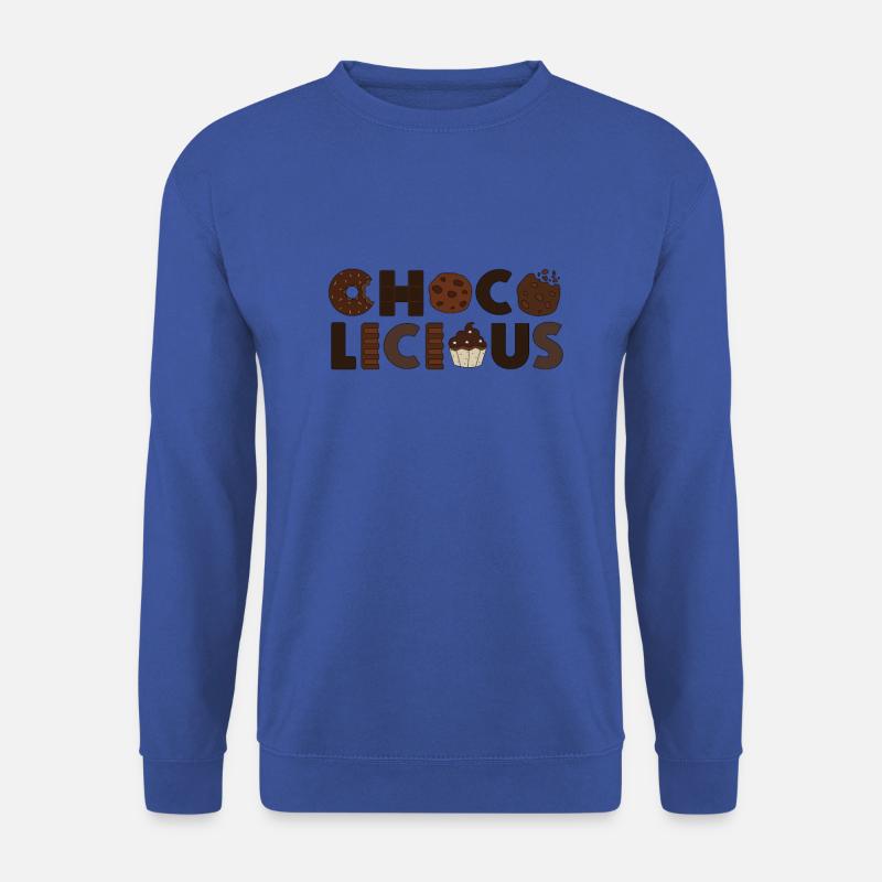 Chocolate Design - CHOCO LICIOUS - Unisex Sweatshirt - royal blue