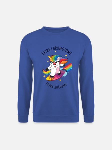 extra chromosomes extra awesome - Unisex Sweatshirt - royal blue