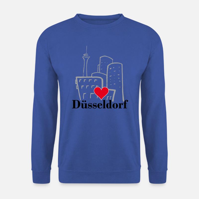 Düsseldorf, Stadt, Kö, Deutschland - Unisex Pullover - Royalblau