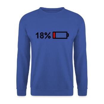 Enfin 18 ! Joyeux 18 ans! Conception d’anniversaire - Sweat-shirt Unisexe - bleu royal - Devant - Alina (178cm) & Michal (187cm)