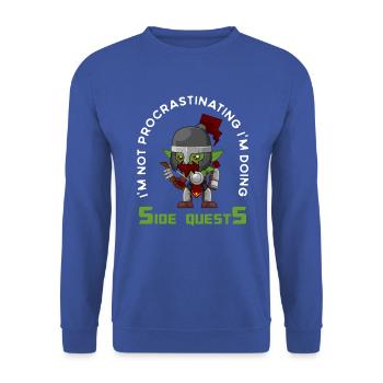 Funny rpg gamer conception d20 dés, Rpg, Gaming - Sweat-shirt Unisexe - bleu royal - Devant - Alina (178cm) & Michal (187cm)