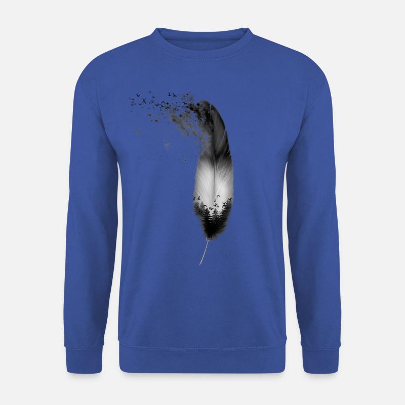Feder - Unisex Pullover - Royalblau